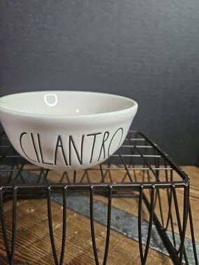 Rae Dunn White Ceramic 'CILANTRO' Herb Bowl